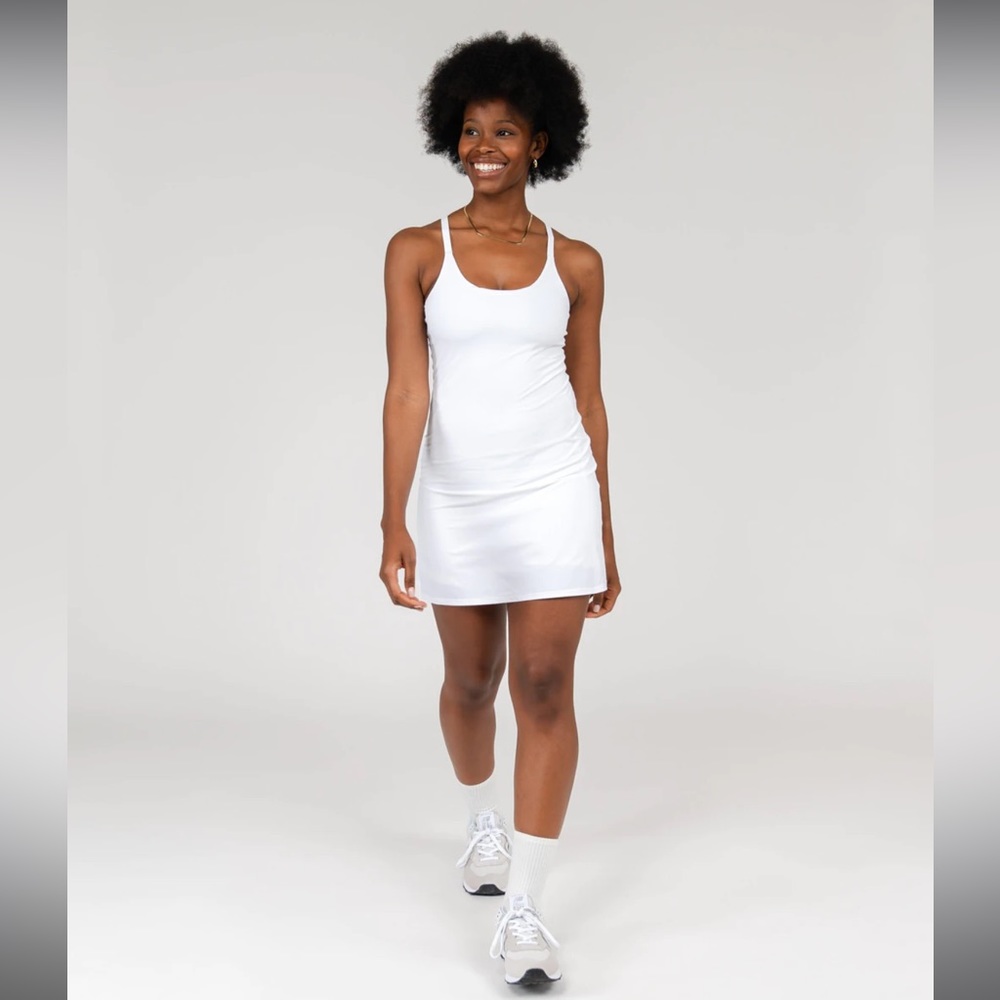Rhoback - Demi Active Dress - Solid White - XL